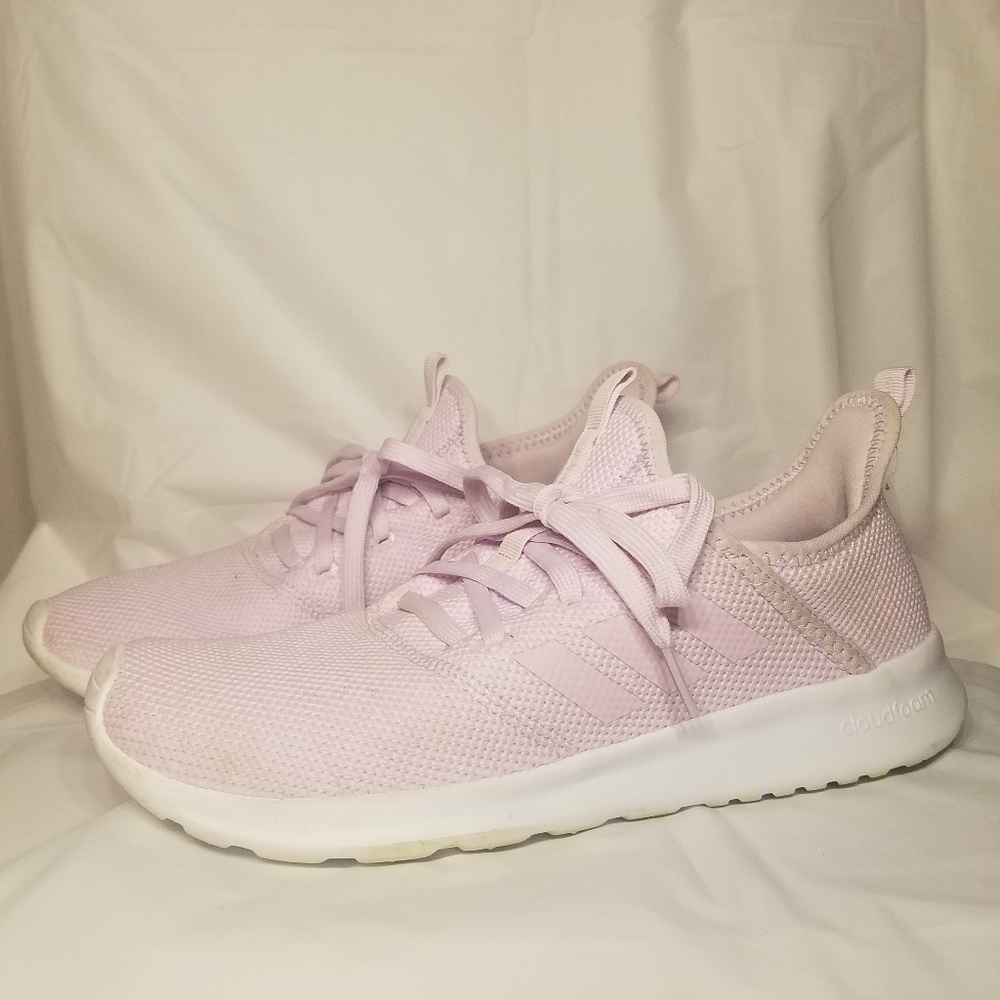 Adidas Pink Cloudfoam Shoes Size 9